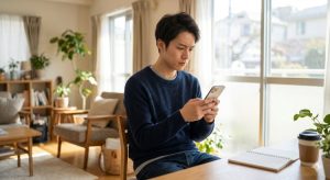 童貞を捨てる方法を考える男性のイメージ